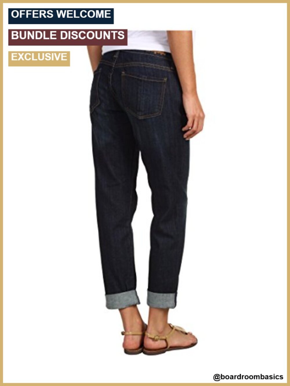 Boyfriend Jeans Mid Rise Tapered Leg Stretch Cotton Relaxed Fit